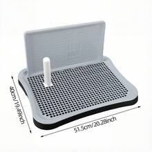 Large Dog Potty Pad Pee Trainer Tray With Wall Anti-Splash Pet Toilet With Attractant Easy Clean Indoor Puppy Pee Pad Holder For Small Medium Dogs - View 12