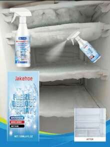 jakehoe 冰箱除霜噴霧，多用途除冰清潔劑，適用於冰箱與製冰機。快速溶解頑固霜層無需刮除，活性配方高效融冰，最大化儲存空間，隨機發送新舊款。 - 彩色 - 查看 13