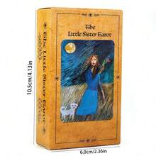 1pc Mysterious Tarot Cards Fortune Telling Game Cards Party Gathering Game The Little Sister Tarot - Maroon - View 6