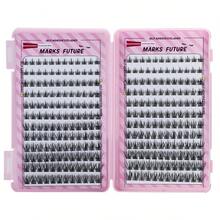 Pestañas Postizas Autoadhesivas Curvatura D 288piezas Libro de Pestañas Gruesas Naturales 8-16mm Pestañas Individuales para Uso Doméstico Adecuadas para Principiantes - Ver 8