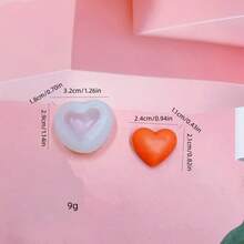 1pc DIY 3D Heart-Shaped Valentine's Day Car Aromatherapy Candle Atmosphere Decor Ornament Silicone Mold - White - View 7