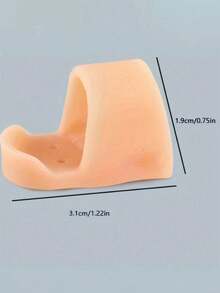 2pcs Toe Caps, Suitable For Bent, Curved And Claw Toes, Gel Toe Caps, Silicone Toe Pads, Silicone Toe Protectors, Toe Support Caps - 均碼 - 查看 10