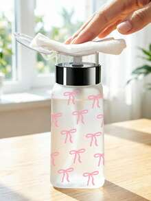 Frasco Removedor de Esmalte com Padrão de Gravata Borboleta, Adequado para Removedor de Esmalte - Frasco de Embalagem de Viagem Recarregável, Adequado para Uso Doméstico, Salão e Viagem.Removedor de Maquiagem para Lábios e Olhos, Reutilizável, Frasco Removedor de Maquiagem, Essenciais de Viagem - Multicolorido - Visão 7