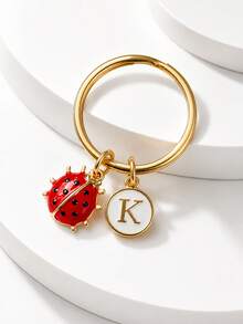Ladybug Metal Keychain, Customizable, Back To School Bag Keychain Gift, Mother's Day Father's Day Gift, Gift For Boys Gifts For Mother, Father, Graduation, And Teacher - Red Ladybug - View 2