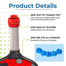 5pcs Tennis & Pickleball Racket End Cap Anti-Slip And Shock-Absorbing Silicone Protective Cover Fun Hit Celebration Back Covers Non-Slip Tail Plug Suitable For Racket Maintenance, Wear-Resistant For Pickleball Paddles, Racket Stopper Accessory - Multicolor - View 3