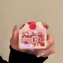 Juego de agarres magnéticos para teléfono con diseño de agitador, soporte acrílico 3D agitador, patrón de corazón/tomate/pastel de fresa con strass, soporte retráctil con imán MagSafe fuerte, accesorio de teléfono con estética linda y dulce - Multicolor - Ver 8