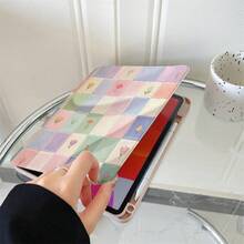 1件 360°可旋轉平板保護殼，多角度視角書本式支架，相容 iPad A16 2025、Galaxy Tab S9 FE/S8 Plus/S7/S10、Pad、Matepad、Pad、Honor Pad、Xiaoxin Pad - 彩色 - 查看 5