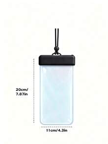 Funda impermeable para teléfono con cordón - Adecuada para buceo, natación, playa, se ajusta a todos los teléfonos de menos de 9.45 pulgadas, funda de teléfono impermeable y resistente a golpes para exteriores, esencial de playa, accesorio de playa, flotador de piscina - Multicolor - Ver 12