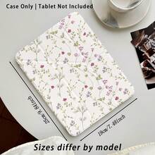 Casing Pelindung Tablet dengan Motif Bunga dan Efek Lukisan, Kompatibel dengan Honor 8/9/10/X8/X8A/X9/X8Pro/X9Pro, MatePad SE 11"/MatePad 11"/11.5", MatePad Pro, Apple Generasi ke-10/11 2025 (A16), Galaxy Tab A7/A9 dan Model Populer Lainnya - Gaya 18 - View 3