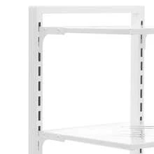 3-Tier Carbon Steel Pot Rack, Adjustable Pan Organizer 44.09LBS Load Countertop Cookware Holder For Kitchen Cabinet - White - View 5