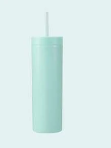 客製化教師保溫隨行杯附吸管，可自訂創意文字水杯，直身杯中性禮品，裝飾性、多功能、易清洗，教師水杯，客製化教師感謝禮物，開學教師禮物 - 彩色 - 查看 18