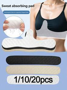1/10/20 Reusable Absorbent Bra Pads, Washable, Women's Reusable Bra Pad Set - Sweat-Absorbing Breast Pads, Washable Comfortable Fabric, Perfect For Daily Use, Nursing Essentials | Stackable Design | Washable Pads - Multicolor - View 1