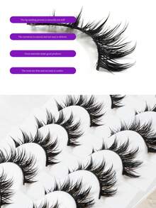 Thick Fox-Style Full Eyelashes, Instant Big Eyes With Atmosphere, Defined Curl And Long-Lasting - View 5