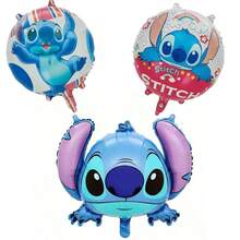 Hasbro 可愛的 Lilo And Stitch Angel 派對氣球套裝，生日派對裝飾橫幅配 Lilo And Stitch Angel 鋁箔氣球，適用於生日派對裝飾 - 查看 14