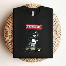 Damen-T-Shirt mit Aufdruck Static X  Death Trip Metal Band Schwarzes T-Shirt Größe S - Schwarz - Übersicht 3