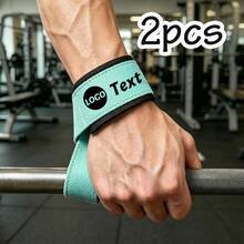 Customizable Adjustable Name Logo Weightlifting Wrist Wraps With Deadlift Wrist Support, Fitness Weightlifting And Sports Wrist Straps With Deadlift Wrist Support - Style B - View 13