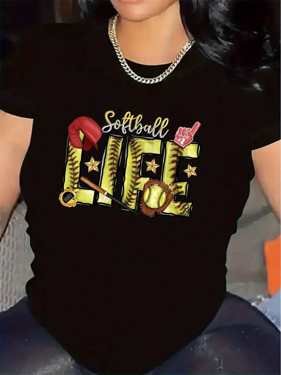 Women T-Shirts - 黑色 - 查看 1