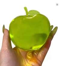 1pc Soft Comfortable Slow Rebound Malt Pink Crystal Apple, Ice Cube And Green Crystal Big Apple, Soft Ultra-Thin Sticky Outer Skin, Malleable Creamy Texture Squeeze Toy Ball, Suitable For Christmas Desk Decoration, Office Stress Relief, Ideal Gift - Multicolor - View 14