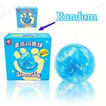 1pc Polka Dot Glitter Slow Rebound TPR Soft Squeeze Stress Ball, Highly Attractive Decompression Toy, Office Desk Gift - Multicolor - View 16