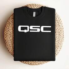 Women's Printed T-Shirt New Shirt QSC White Subwoofer Active Logo T-Shirt Funny Size S - 5XL - Black - View 3
