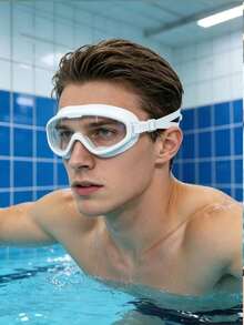 Adult Swimming Goggles, Anti-Fog UV Protection Ultra Clear Lens, Waterproof Leakproof Soft Silicone Cups With Adjustable Headband, Comfortable For Long Wear, Professional Eyewear For Pool Beach Diving, Foldable PortableBacktoSchool&SwimmingSeasonGift - A - View 15