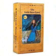 1pc Mysterious Tarot Cards Fortune Telling Game Cards Party Gathering Game The Little Sister Tarot - Maroon - View 2