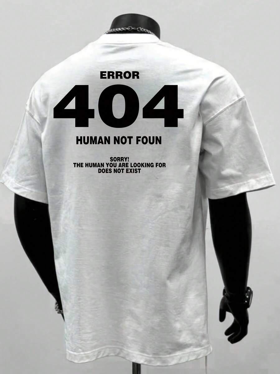 Casual Summer Short-Sleeved T-Shirt For Men From An American Streetwear Brand, With A Modern And Elegant Design And Crew Neck, Made Of Pure Fabric With Prints. - 白色 - 查看 1