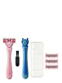 Women's Bikini Hair Removal Razor Featuring 6-Layer Replaceable Stainless Steel Blades, Manual Safety Razor Head, Manual Body Razor, Bikini Trimmer, And Hair Remover. - Upgraded Version - View 14