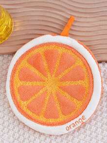 1pc/5pcs Fruit Hand Towel, Hanging Design, Kitchen & Bathroom Decorative Towel, Absorbent, Easy To Clean, Multi-Purpose Personalized Towel - Multicolor - View 3