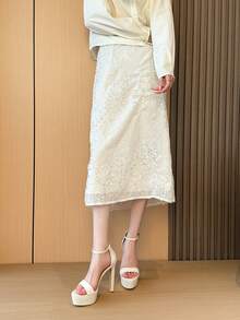 Women's New Round Toe High Heel Sandals, Versatile Fashion Party Date Sandals, Sexy Daily Commute Wedding Banquet High Heel Platform Sandals - Beige - View 9