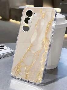 Funda de teléfono con patrón de mármol pintado, recortes precisos, transparente, minimalista, de moda, creativa y a prueba de golpes, compatible con Ip 17/Ip 17pro/Ip 17promax/ IP16/11/16pro/16plus/16promax/16e/15Promax/13/14/12/XS/XR/7G/8P, compatible con Samsung Galaxy S26/S26PLUS/S26 UltraS25/S25PLUS/S25 Ultra/A16/A36/A26/A56/A50/A12/A32/A52/A72/A51/A21S/A13/A14/S24/S24PLUS/S24Ultra/S20/S23/S22/A53/S20FE/S21/, funda protectora de teléfono a prueba de golpes - Multicolor - Ver 1