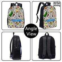 1/3 pièce Sac à dos de football personnalisable avec texte personnalisé - Sac à dos scolaire grande capacité avec bretelles réglables, fermeture éclair, impression de dessin animé vif pour les adolescents, les voyages, le camping, S - Noir - Voir 7