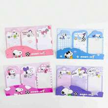 1入 2026新款 Snoopy 黏貼便條紙，適合日常記錄、標記重點與提醒訊息，通用於學習與辦公，開學必備禮物，精緻小禮驚喜小物（隨機款式） - 彩色 - 查看 5