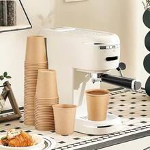 90/50/25/10/3pcs Kraft Paper Coffee Cups - Reusable, Designed For Hot And Cold Beverages, Suitable For Parties, Tea, Home, Cafes, Bars And Commercial Venues, Perfect Choice For Enjoying Coffee And Ideal Beverage Containers And Drinkware For Parties - Multicolor - View 4