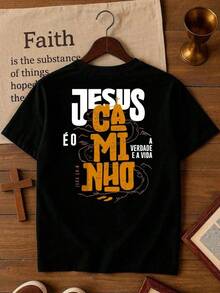 Children's And Youth T-Shirt, Boys And Girls, Christian, Jesus, The Truth And The Life, Ages 2 To 16. - 黑色 - 查看 3