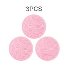 Portable Silicone Makeup Brush Cleaning Pad Suitable For Plastic Brush Heads, Compact Round Brush Travel And Use, Gentle Hygienic Cleaning Mascara, Eyebrow, Lipstick Brush Care - Palm-sized Makeup Dry Cleaning - View 12