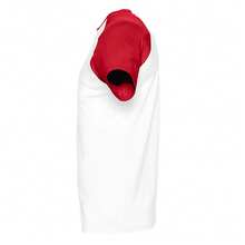 SOLS Mens Funky Contrast Short Sleeve T-Shirt - White/Red - View 3