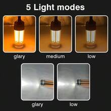 1PC Super Bright LED Flashlight, Powerful Long Range Searchlight With Hanging Hook, 2-In-1 Multi-Functional Lamp For Outdoor Camping Hiking - A - View 2