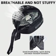 MJMOTO Classic Retro Men's Motorcycle Helmet Balaclava Mask Summer Running Cycling Skull Cap Head Scarf Headband - one-size - View 7