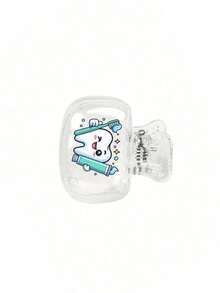 Cartoon Toothbrush Holder - Cute Design For Travel And Home Storage With Transparent Lid, Compact And Portable Design Easy To Carry, Protects Toothbrush Head, Dual Drainage And Ventilation Function, Suitable For Home, Dorm And Travel Use | Cute Toothbrush Head Storage Box Suitable For Bathroom Storage, Suitable For Home And Dorm Use - Multicolor - View 13