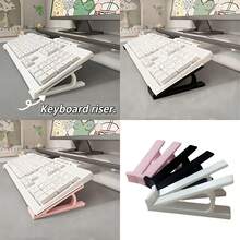 2pcs Ergonomic Keyboard Riser Stand, Non-Slip Universal Bracket, Multi-Color Options, Office & Gaming Use, Ergonomic Keyboard Riser Stand, Non-Slip Plastic Keyboard Bracket With Tilt Design, Comfortable Typing Support, Suitable For Office, Gaming And Home Use, Compatible With All Mechanical Keyboards - A - View 5
