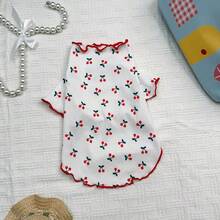 Dog And Cat Clothes, Spring Autumn Summer, Small Dog, Anti-Shedding, Cute Two-Legged Pet Clothes For Small Dogs And Cats - Red - View 7