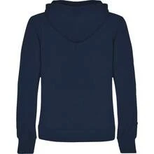 Roly Womens/Ladies Urban Hooded Polycotton Sweatshirt - Navy Blue - View 2