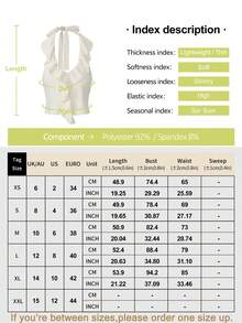 ARA CHIC Women's Cream Ruffle Halter Neck Top, Lace-Up Backless Sleeveless Fitted Cropped Blouse, Date Night Outfit - Light Yellow - View 4
