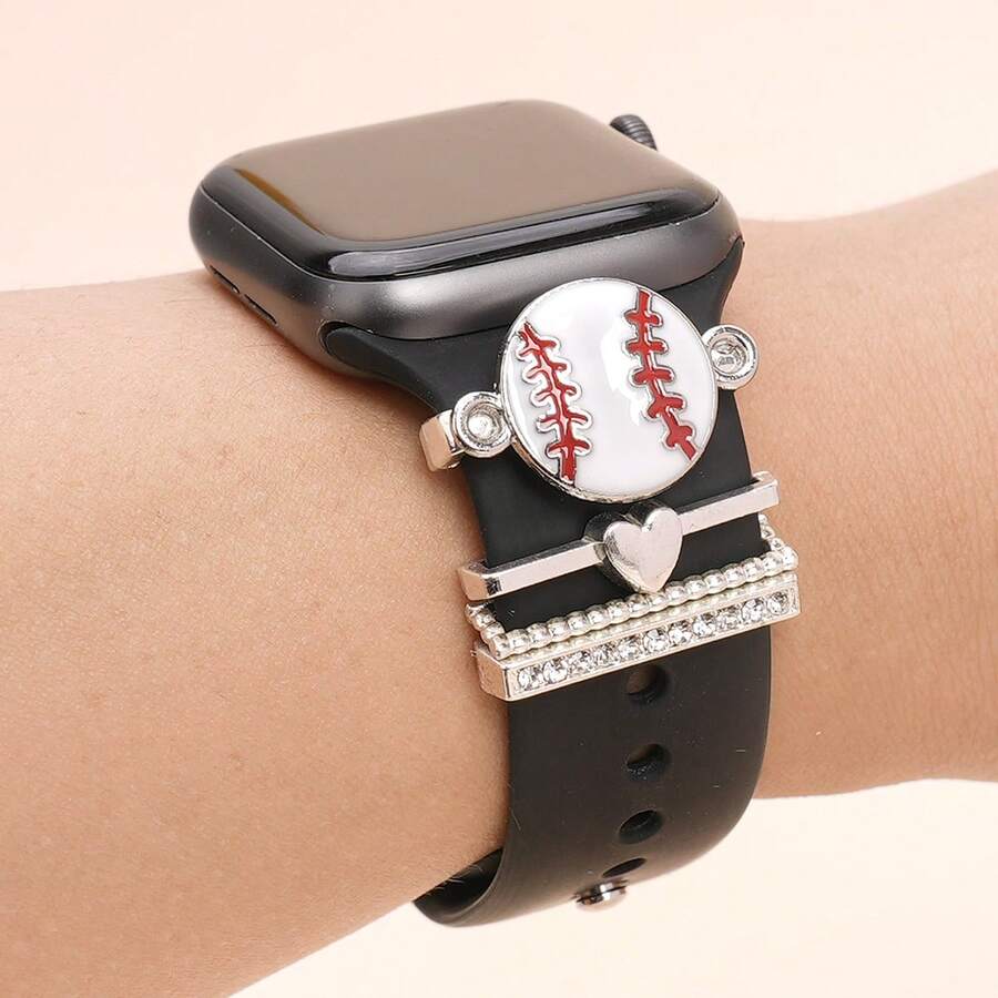 4 piezas/Set Colgante de Encanto de la Virgen María con Cristales para Correa de Reloj, Adecuado para Decoración de Correa de , Adecuado como Regalo de Accesorios para Correa de Reloj - Multicolor - Ver 1