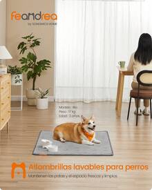 FEANDREA Washable And Reusable Training Mat For Dogs And Cats, 4-Layer Absorbent Pad, 122x91x1cm - one-size - View 2