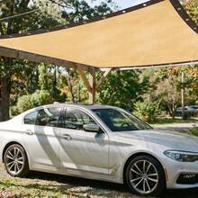 1pc UV-Resistant Coffee Brown High-Density Polyethylene Sun Shade Sail, Safety Fence, Garden Fence, Gazebo Shade Cloth, Privacy Screen, Outdoor Sun Shade Net, Windproof, Bird-Proof, Insect-Proof, Snow-Proof, Dust-Proof, Suitable For Summer Camping, Outdoor Swimming Pool And Simple Garage. - PE Shade Cloth - View 5