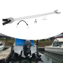 Head  Adjustable Aluminum Transom Saver, 23-35in Rustproof Motor Support For ≤100HP Outboard Boat Trailer - Black - View 3