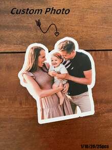 1/10/20/25pcs Customized Photo Stickers, Personalize Your Own Image - Stickers Suitable For Water Bottles, Laptops, Cars - Mixed Colors, Disposable, Laptop Customization - Multicolor - View 3