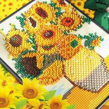 Pixel Art Painting Building Blocks Set, Galaxy MOC Assembly Model Kit, Pixel Sunflower Painting Frame Building Blocks Set, World Famous Paintings Series Building Blocks Set, Creative DIY Home Office Wall Decor, Mini Building Blocks Collectible Toy - Multicolor - View 10